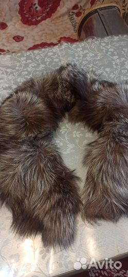 Воротник енот новый
