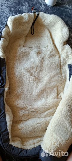 Конверт для новорожденного на овчине