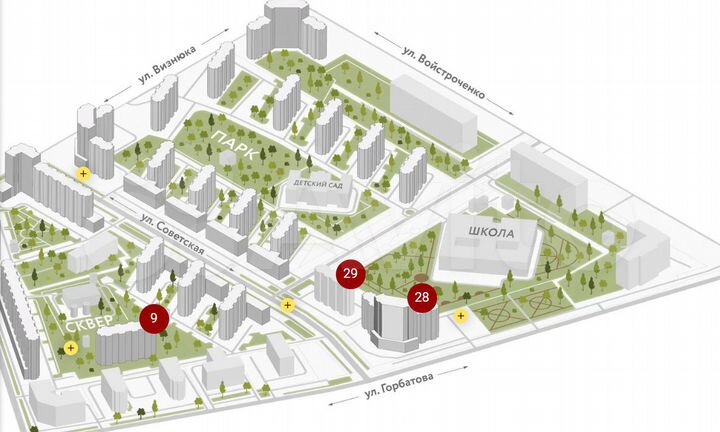 1-к. квартира, 44 м², 3/10 эт.
