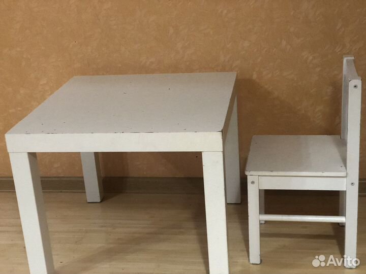 Детский стол и стул IKEA