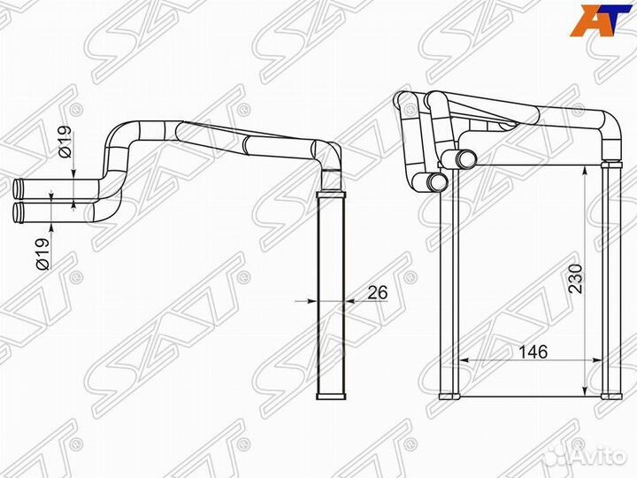Радиатор отопителя Hyundai ix35