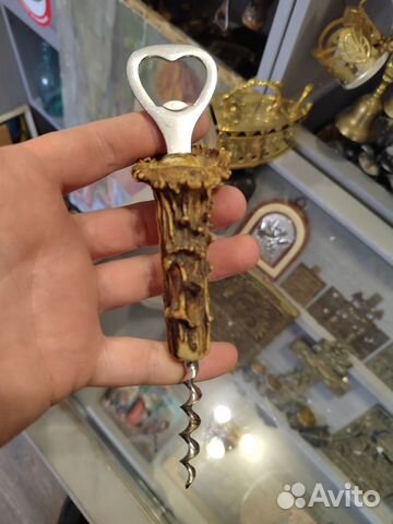 Старинная Открывашка Штопор Рог Оленя