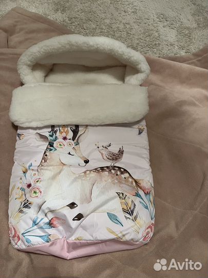 Зимний конверт в коляску