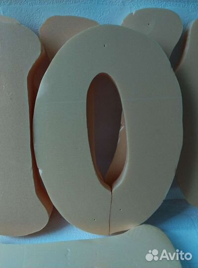 Буквы из пенопласта. Пончики, корндоги