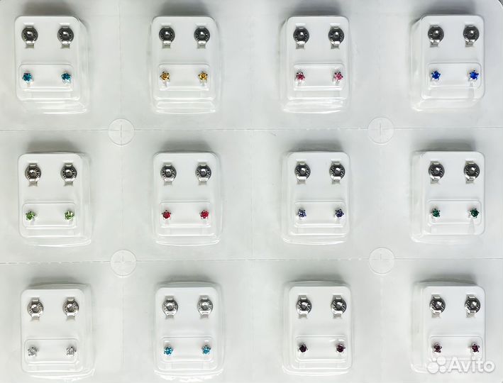 Серьги для прокола ушей QPP Малайзия оригинал