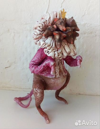 Ватная елочная игрушка 