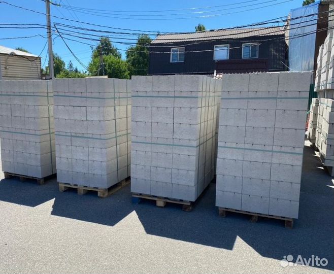 Пеплоблок М35 390х190х190