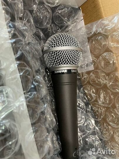Микрофоны shure SM 48 со стойкой и кабелем