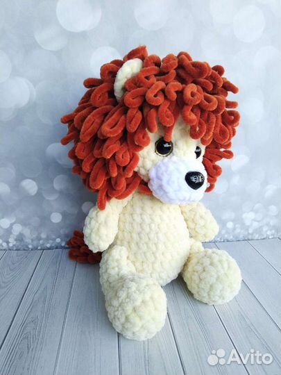 Мягкая игрушка Лев вязаный крючком