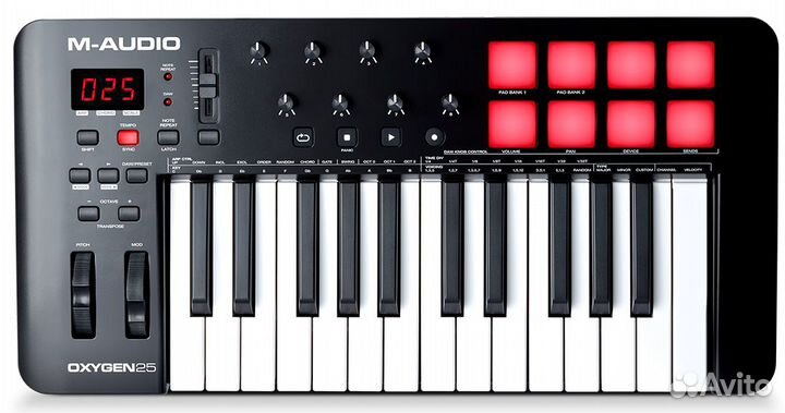 USB midi контроллер M-Audio Oxygen 25 MK V