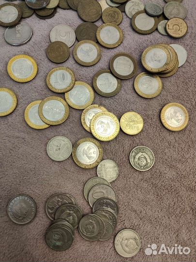 Монеты разного номинала и годов