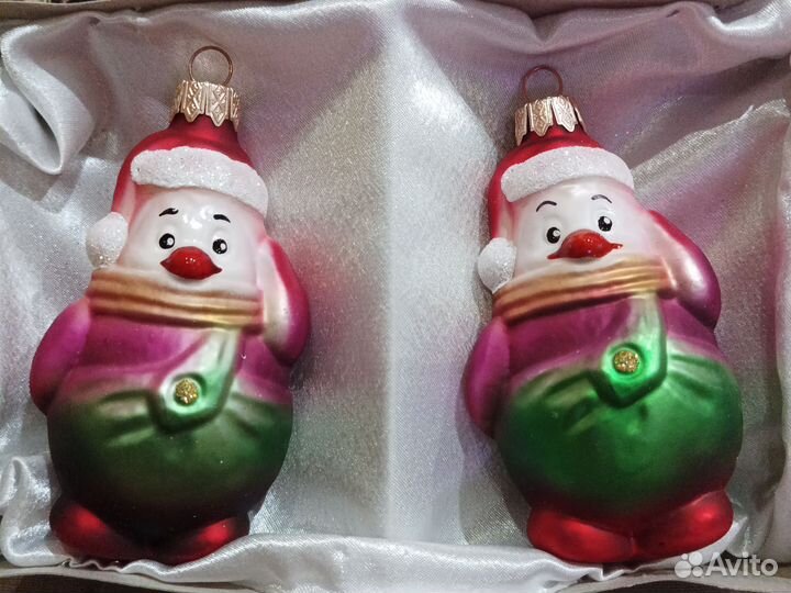 Стеклянные новогодние игрушки