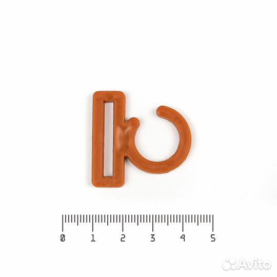 Крючок за подголовник пластиковый 25 мм, карамель