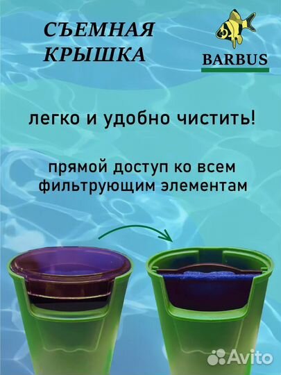 Новый фильтр для аквариума для черепах barbus