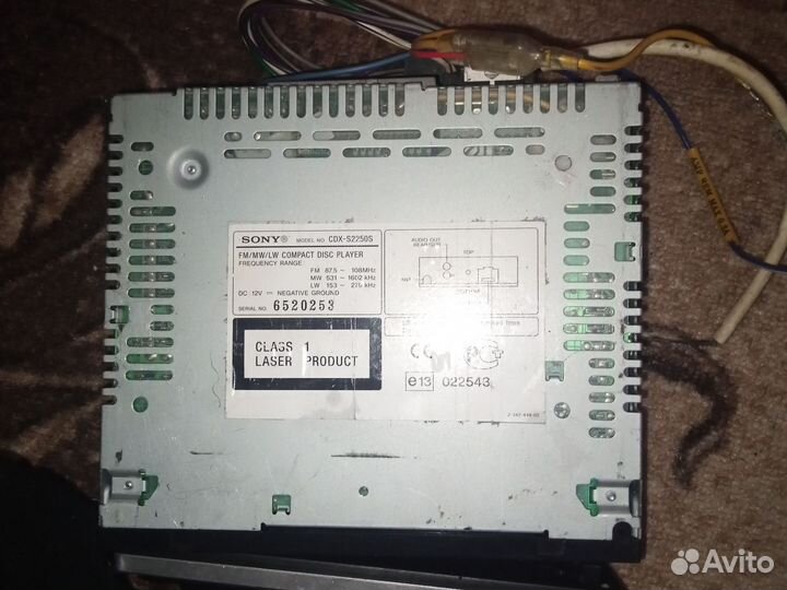 Магнитола Sony cdx