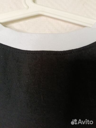Футболка женская черная хлопок р48-50