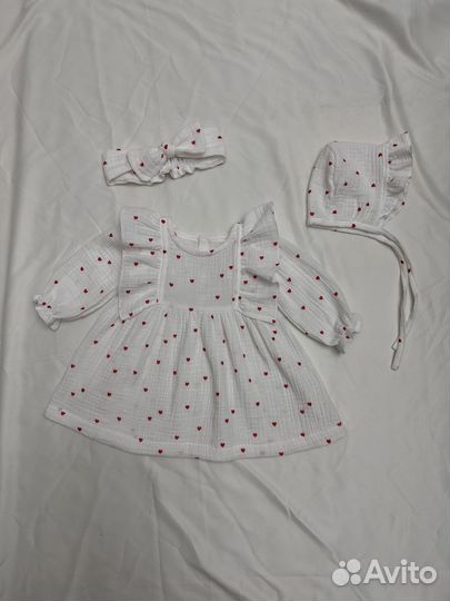 Платье чепчик блумеры