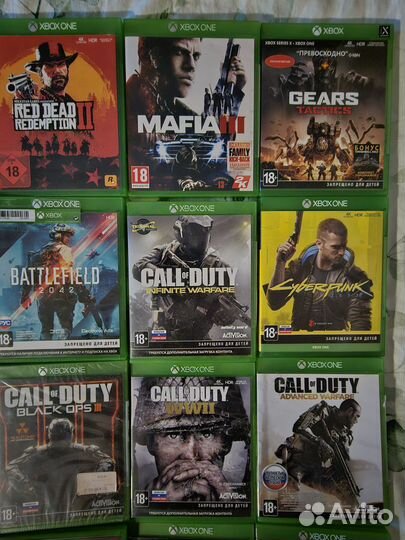 Игры xbox one,диски в отличном состоянии