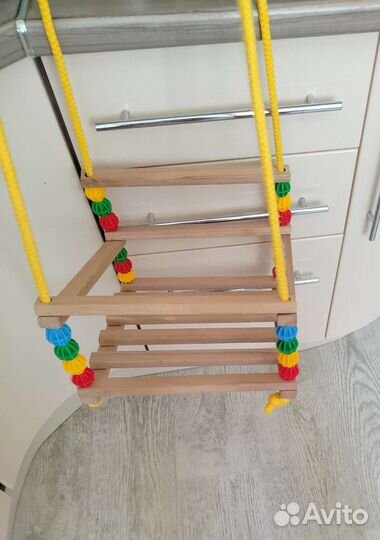 Качеля детская деревянная