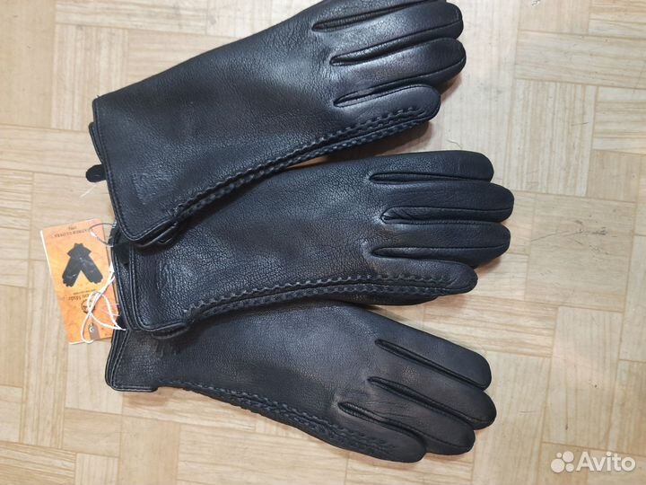 Перчатки женские кожаные новые