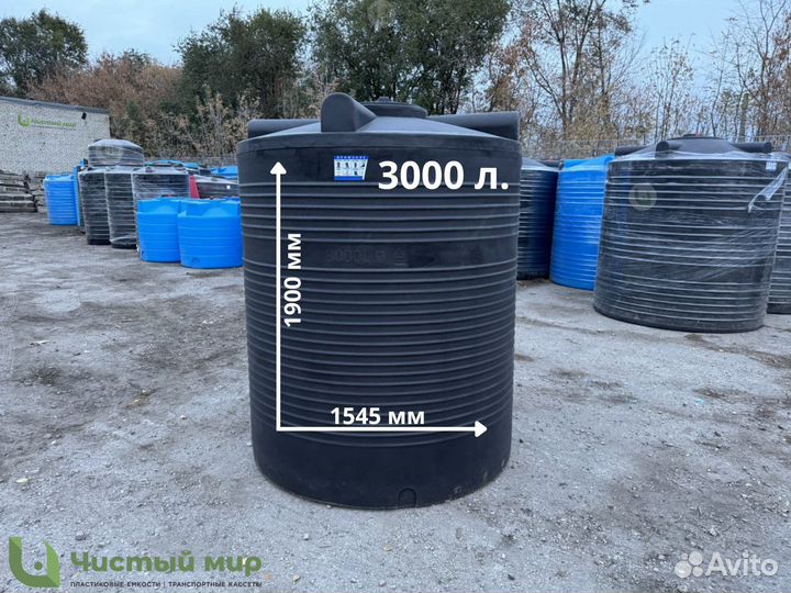 Бак для воды. Пластиковая емкость