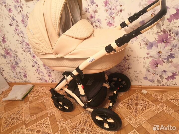 Детская коляска 2 в 1 эко кожа