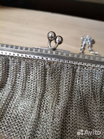 Сумочка винтажная кольчужная антикварная сумка