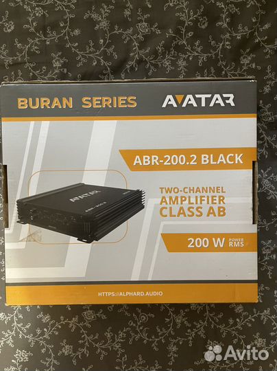 Усилитель avatar 2 канальный 200ват новый