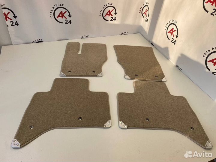 Коврики Range Rover L405 бежевые ворсовые