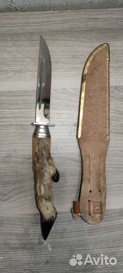 Нож охотничий с рукояткой копыта косули
