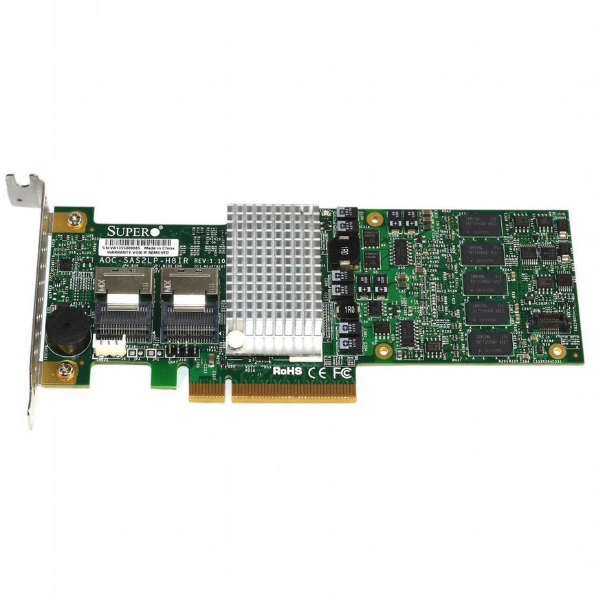 [SC836E16] Контроллер Supermicro Aoc-Sas2lp-H8ir Pci-E8x 512m