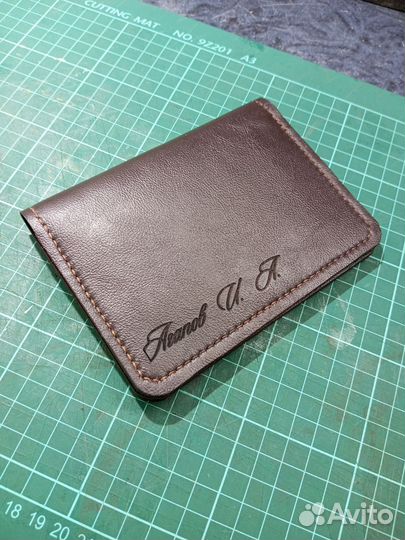 Обложка для автодокументов натуральная кожа