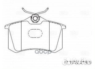 PF 1871 колодки дисковые задние VW T4 1.8/2.0