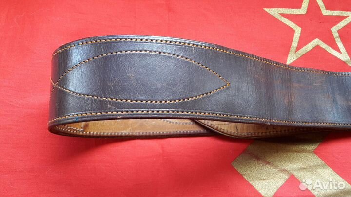 Ремень генеральский СССР 1956 Г. кожа. Оригинал