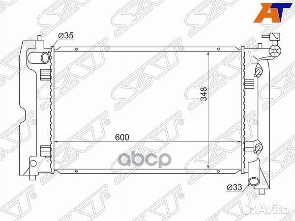Радиатор Toyota Avensis (T250) 03-08 / Corolla