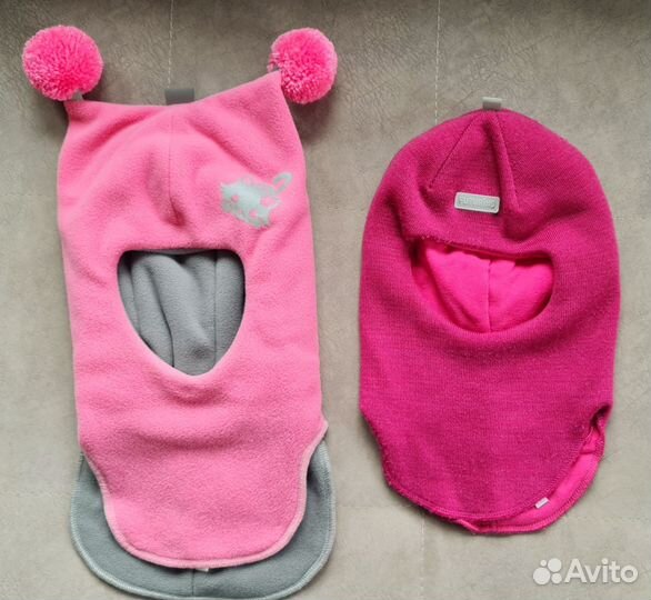 Шапка шлем для девочки зима