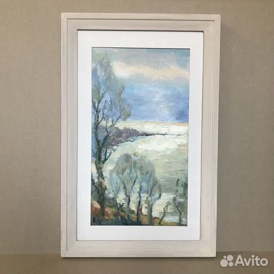 Картина маслом море