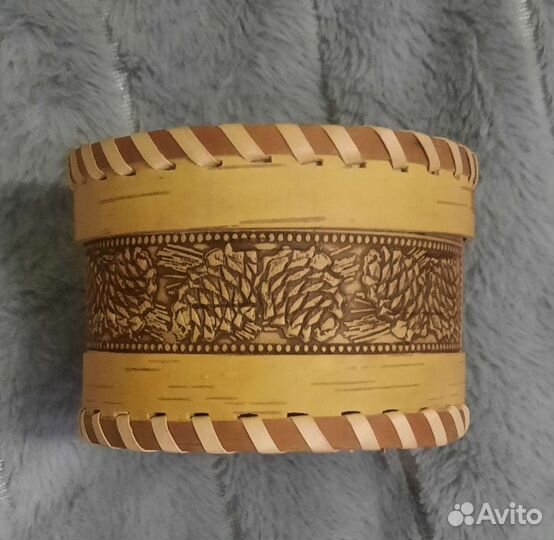 Шкатулка берестяная