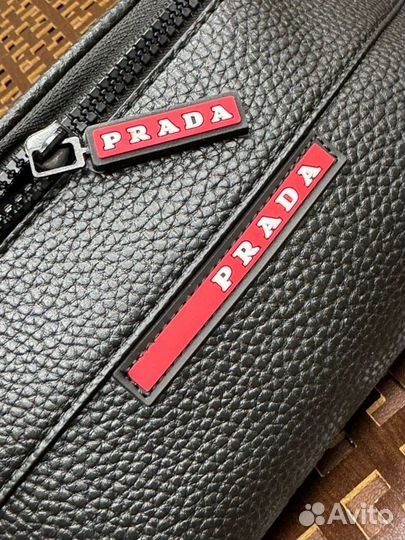 Поясная сумка Prada мужская lux