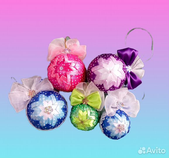 Шары новогодние в стиле Артишок