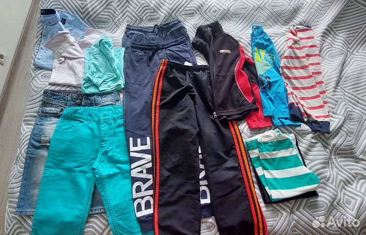 Пакет вещей бу на мальчика 134-140 размер