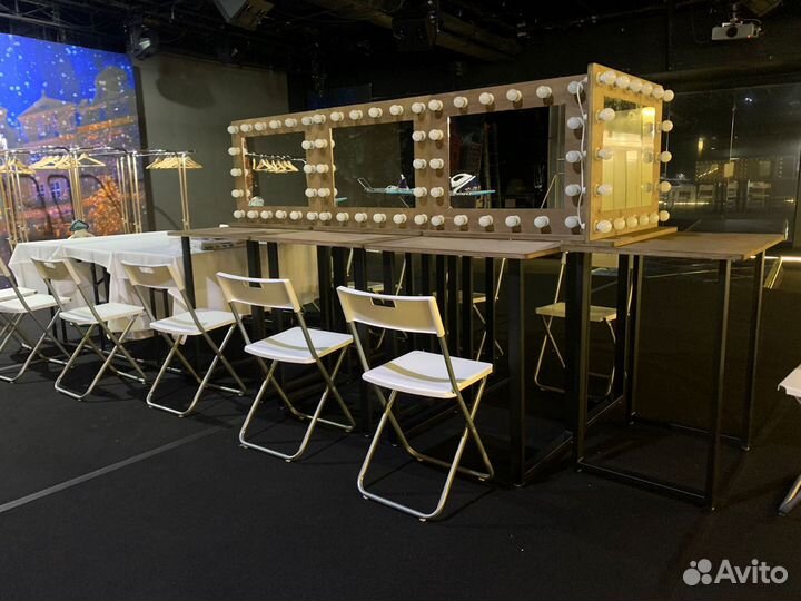 Аренда рейлов, зеркал, перегородок, утюгов