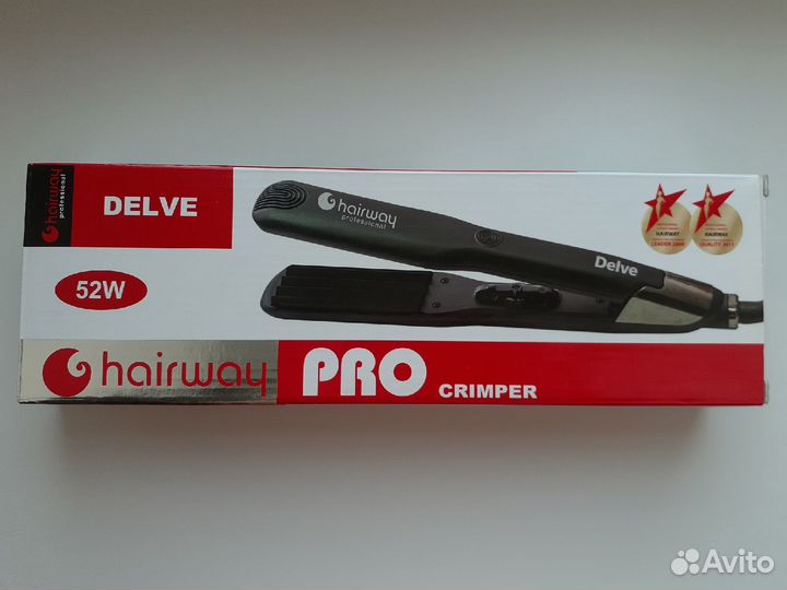 Щипцы-гофре Hairway Delve,ширина 38 мм. Новые