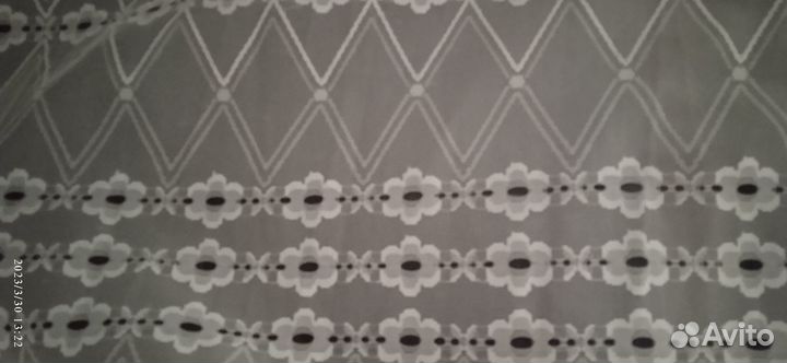 Тюль белого цвета 145 на 245 см