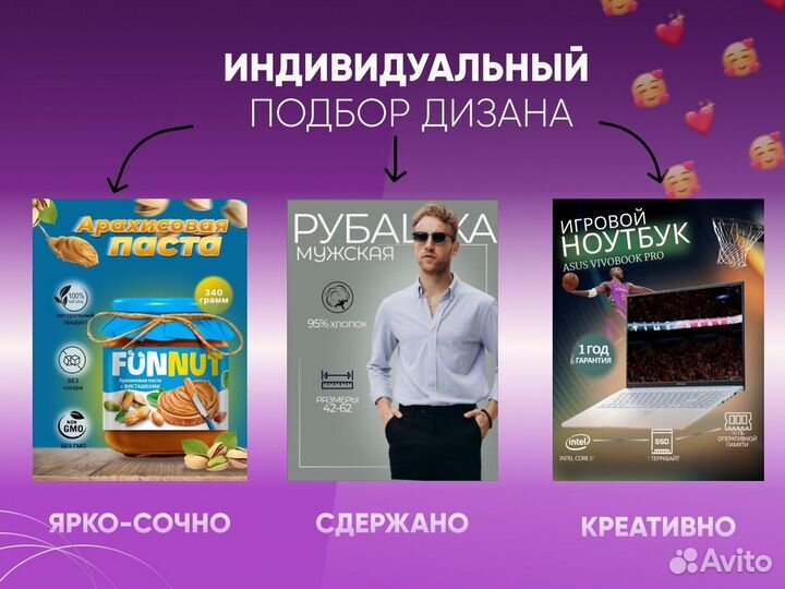 Инфографика для маркетплейсов/ создание карточек