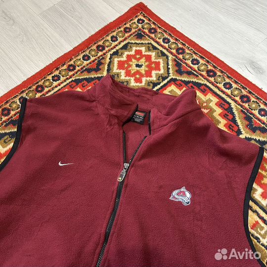 Винтажный флисовый жилет nike team