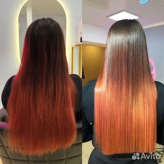 Кератиновое выпрямление