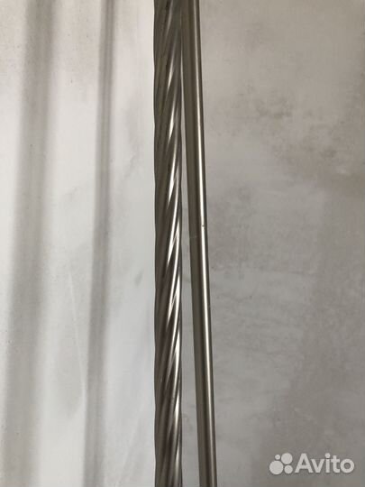 Карниз для штор металлический двухрядный настенный