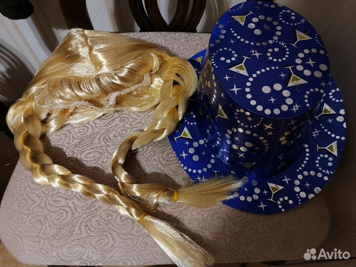 Шляпа парик косички