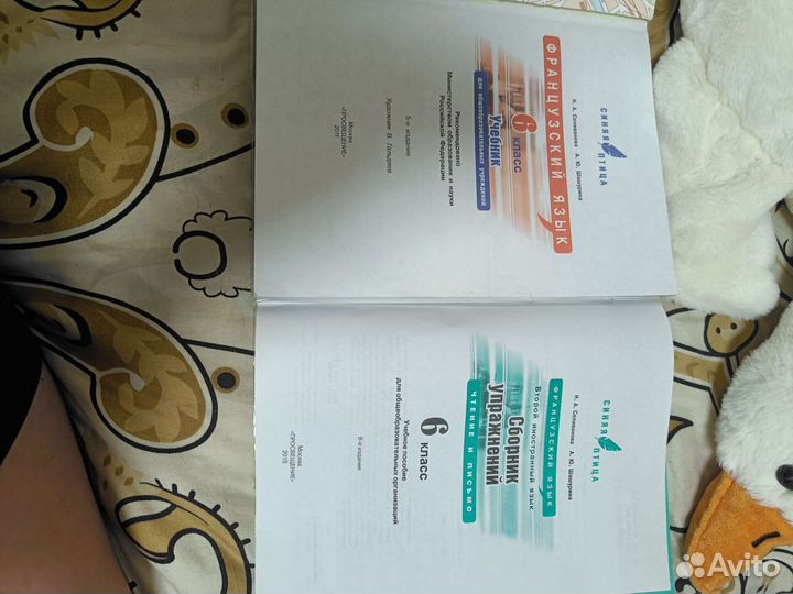 Учебник и сборник упражнений по французскому 6 кл